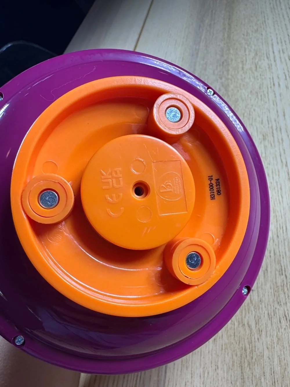 Orange Spinning Popper‎ - Bright Orange Learning Toy